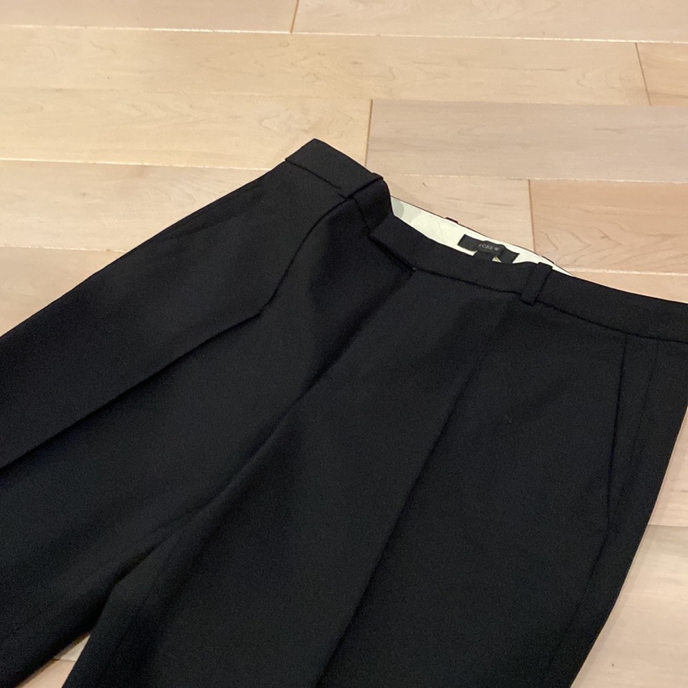 J.Crew Tollegno Italian thin wool stretch black dress pants - Picture 5 of 12